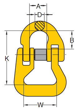 YOKE 8-016 Ogniwo łączące do zawiesi wężowych klasy 8