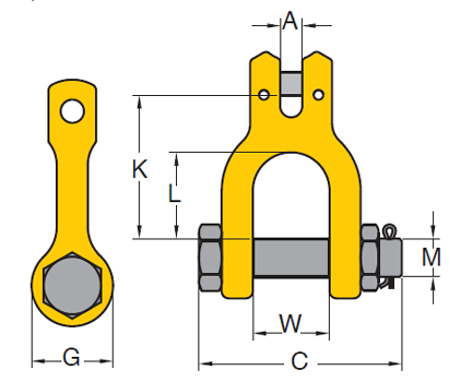 YOKE 8-066 Szakla łańcuchowa klasy 8